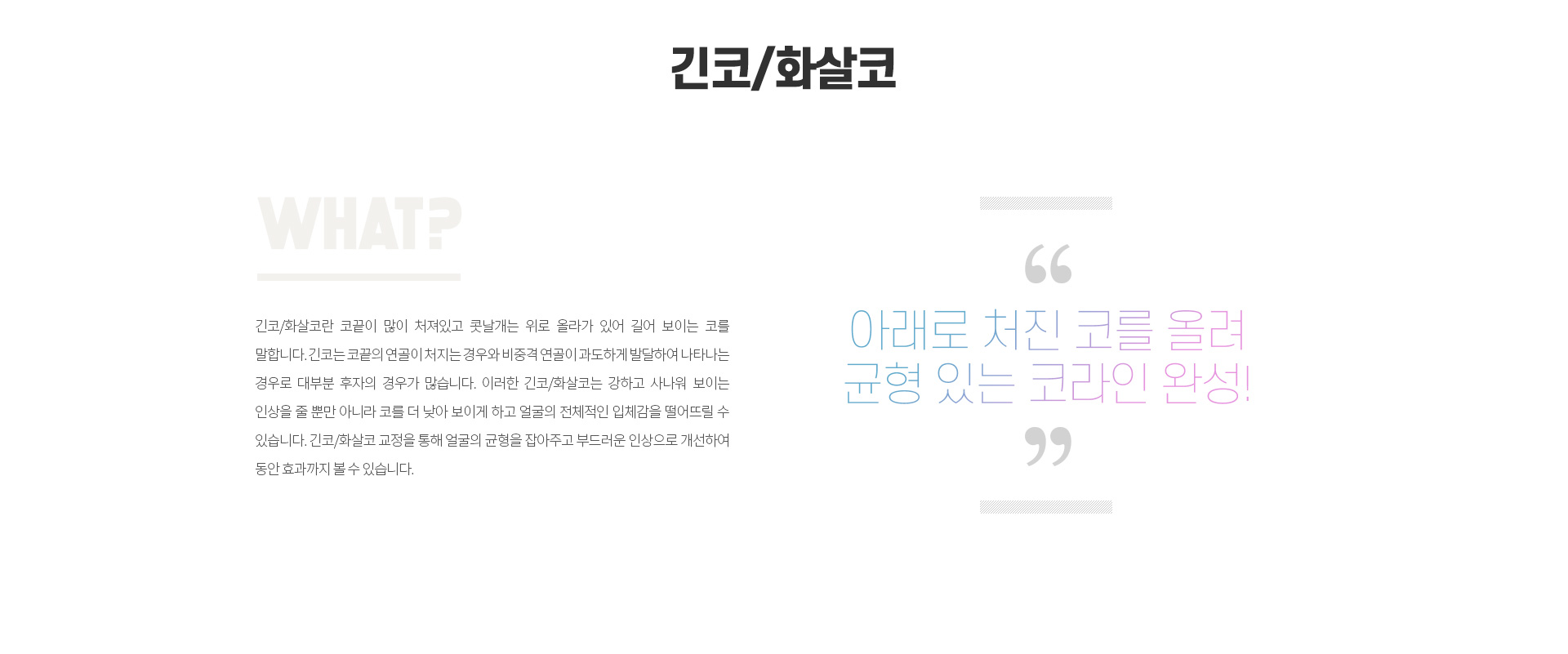 연세결성형외과 코성형 미용코성형 긴코/화살코